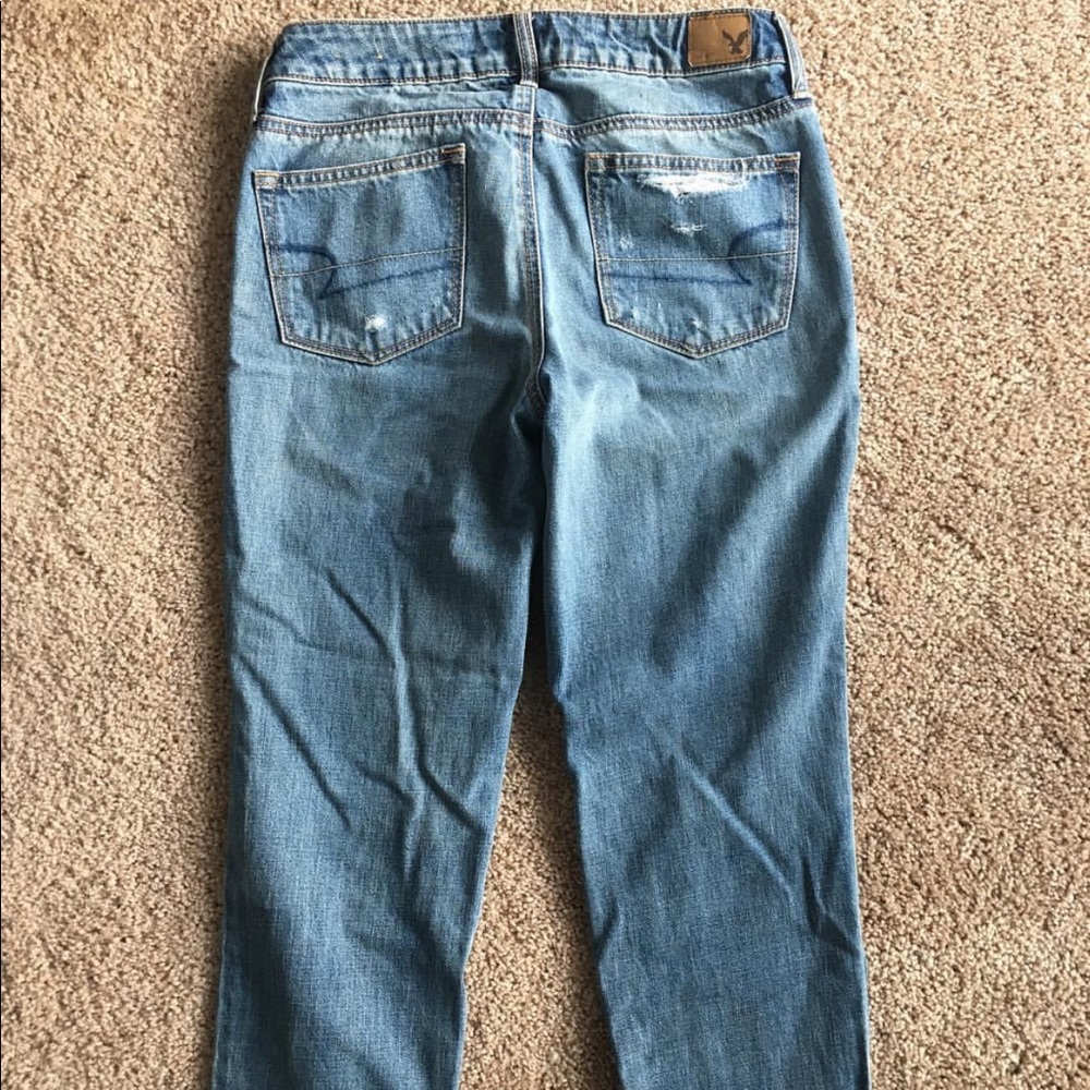 American Eagle distressed boyfriend jeans
